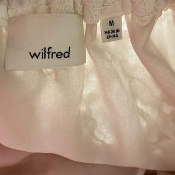 Wilfred Aritzia Lace White Lined Sheer Bohemian Maxi Skirt M - Picture 8 of 9